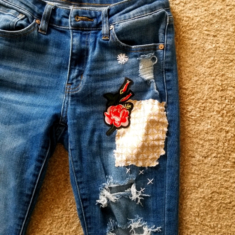 Kancan Patchwork Jeans - image 1